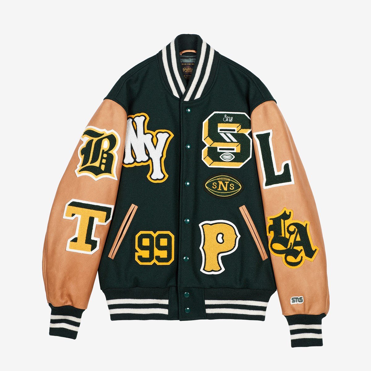 Golden bear varsity jacket x sns hotsell