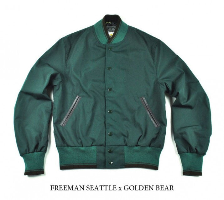 SPRING STYLE COTTON VARSITY JACKET BY GOLDEN BEAR FOR FREEMAN SEATTLE