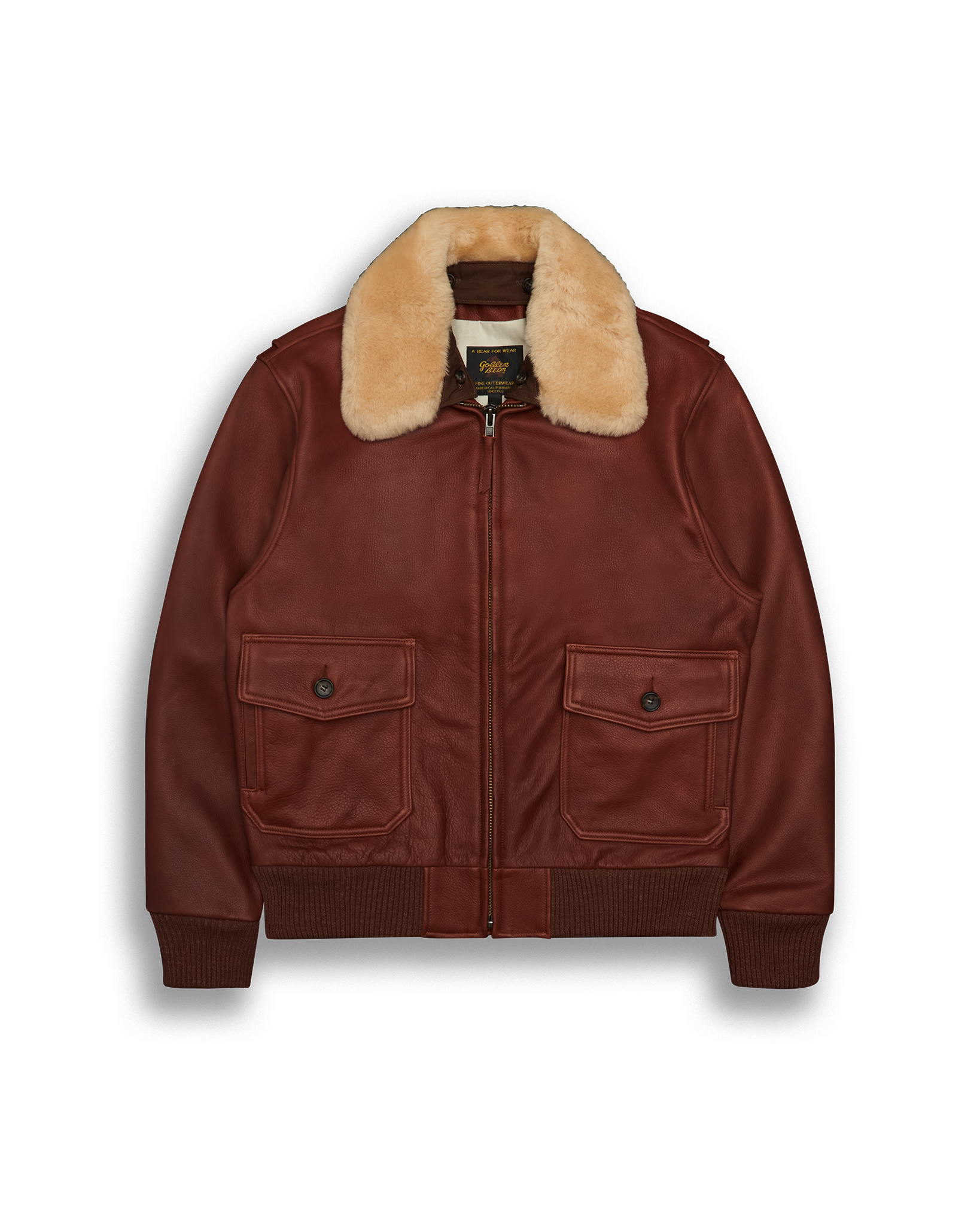 ジャケット・アウター 70s GOLDEN BEAR A2 TYPE LEATHER JKT Leather A-2 Jacket - Noah