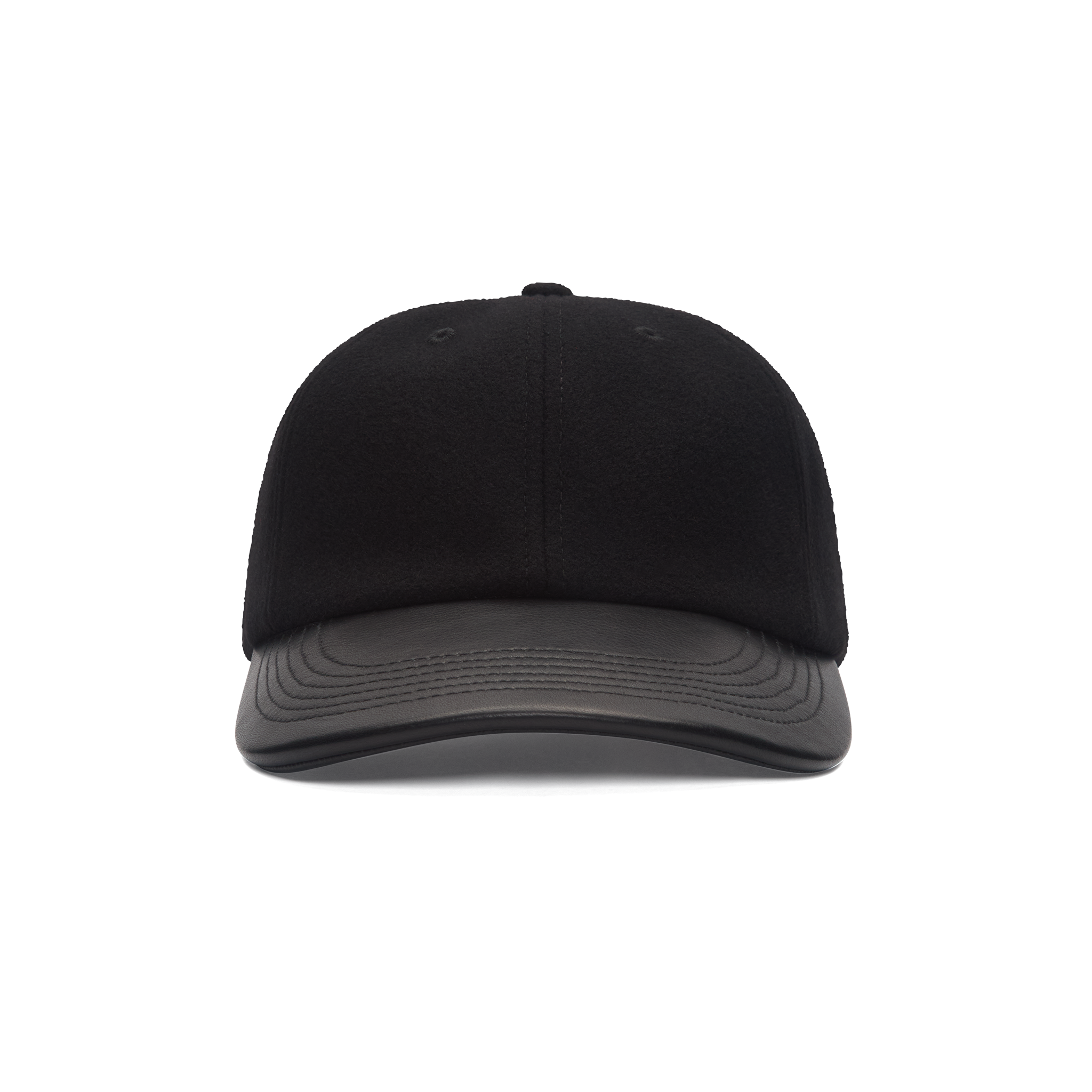 THE RAIDER - Black Melton Wool/Leather Cap – Golden Bear Sportswear