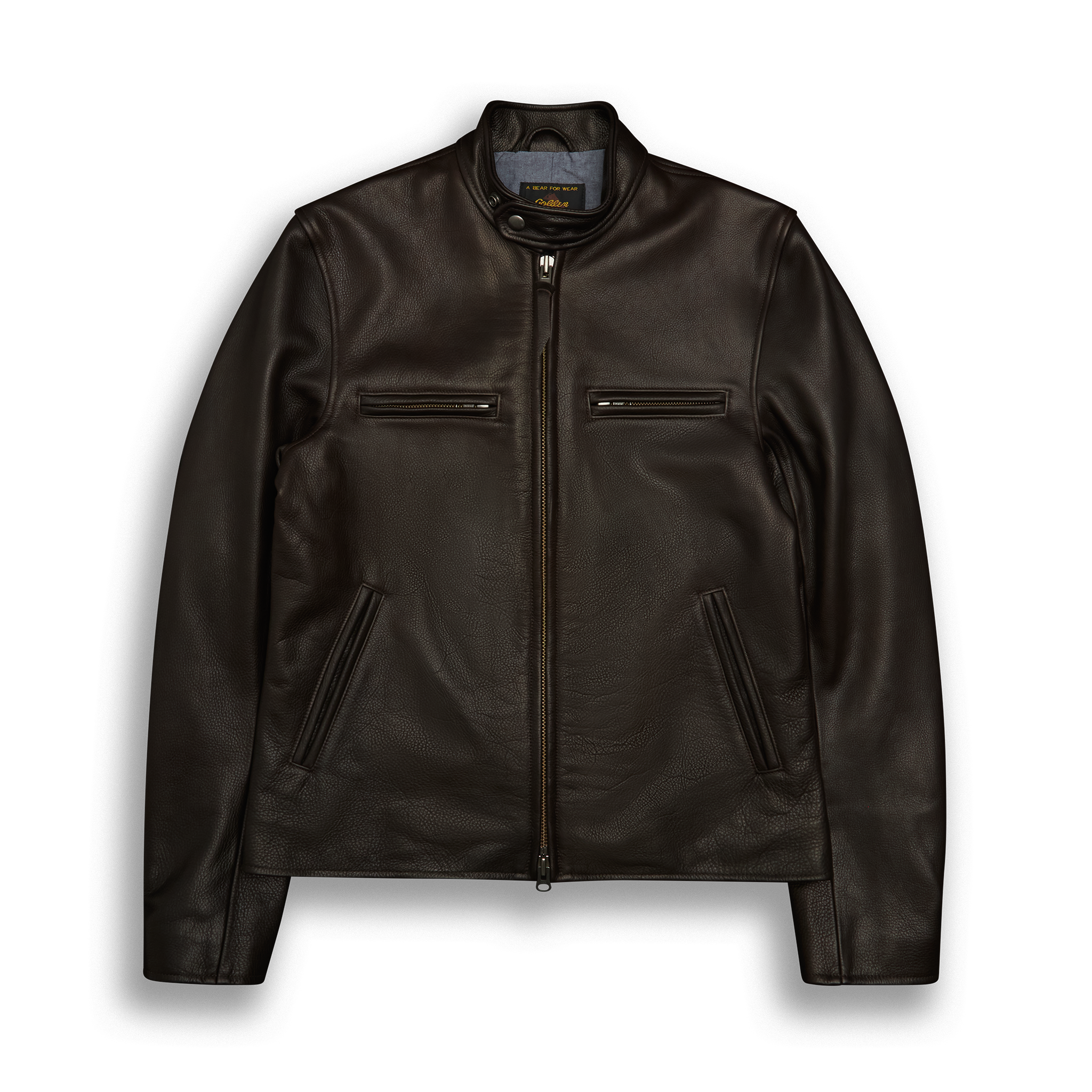 THE LODI - Dark Brown Leather Slim Fit – Golden Bear Sportswear