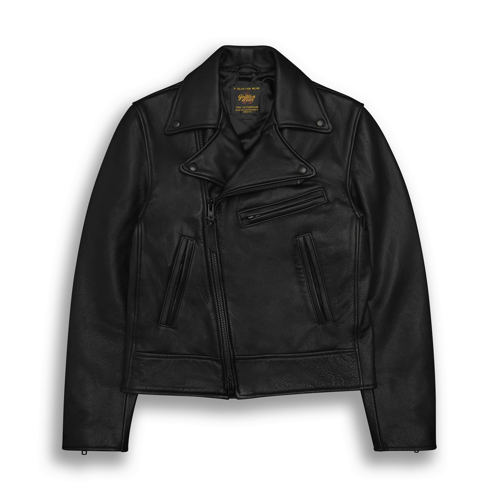 THE BRANNAN - Black Leather Contemporary Fit – Golden Bear Sportswear