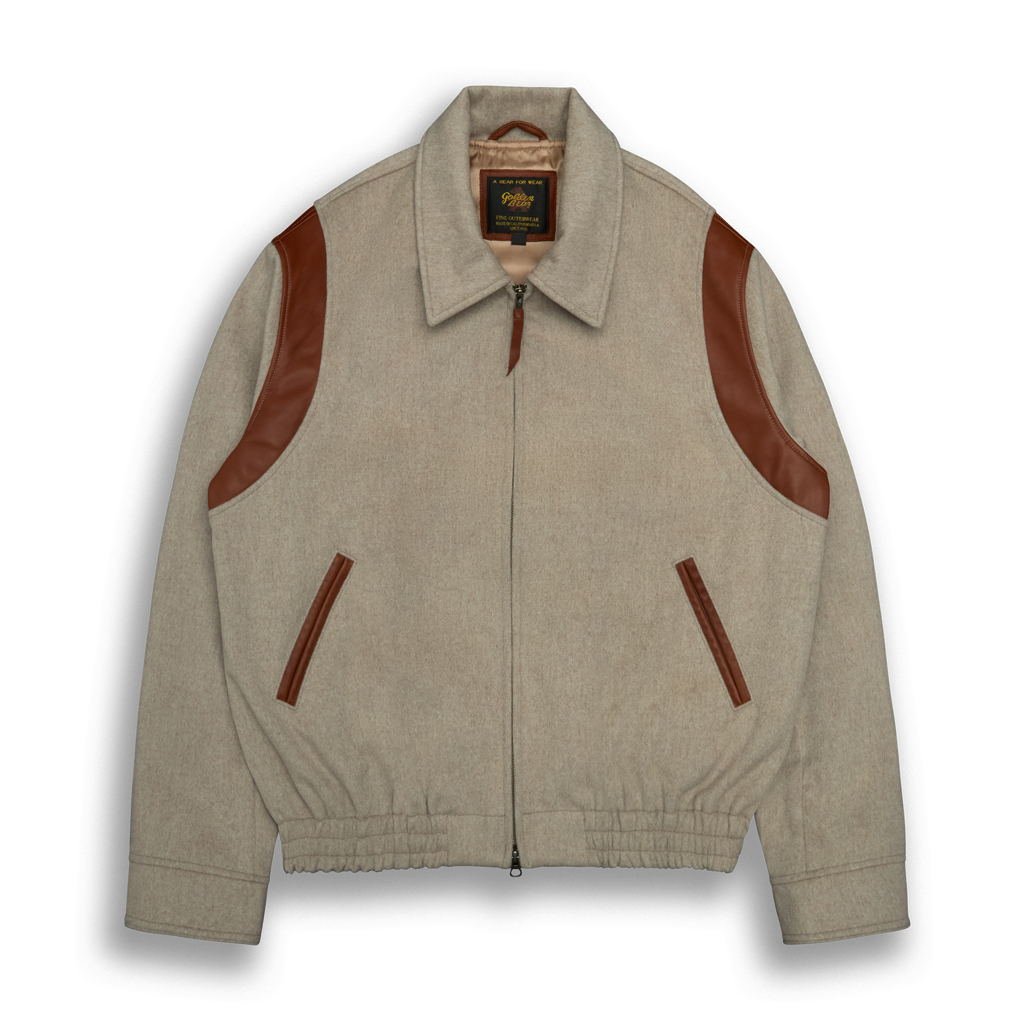 THE HARDING - Oatmeal Lux Wool Tailored Classic Fit – Golden Bear THE HARDING - Oatmeal Lux Wool Tailored Classic Fit – Golden Bear