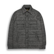 THE POTRERO - Black/Cream Quilted Herringbone Wool Contemporary Fit - Golden Bear Sportswear
