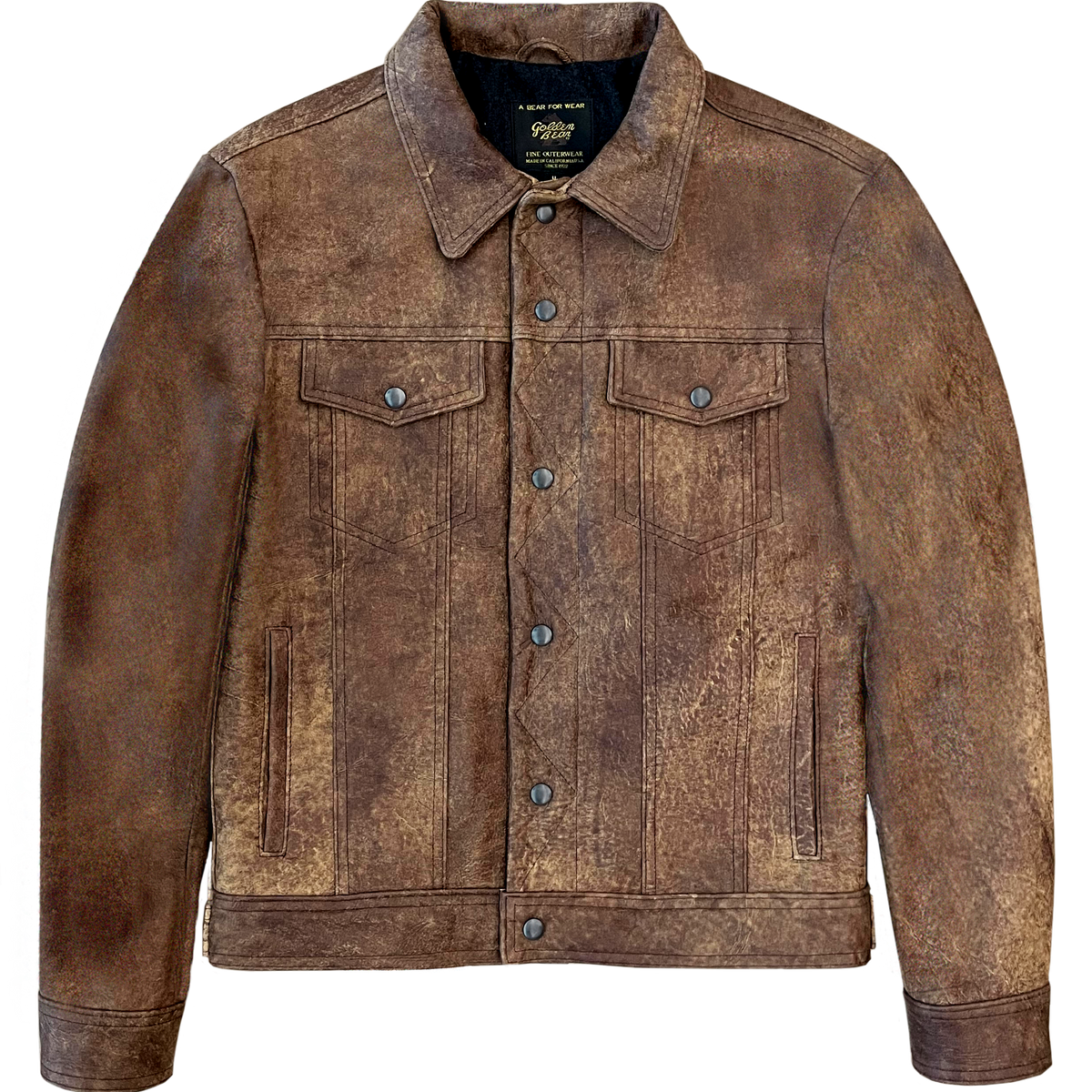 Golden Bear Men's Suede Bomber Jacket