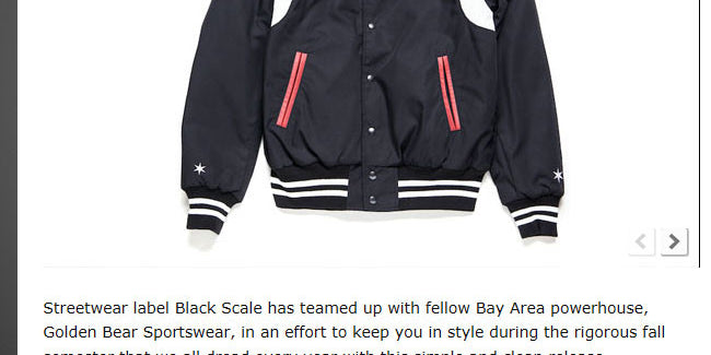 GOLDEN BEAR SPORTSWEAR FOR BLACK SCALE