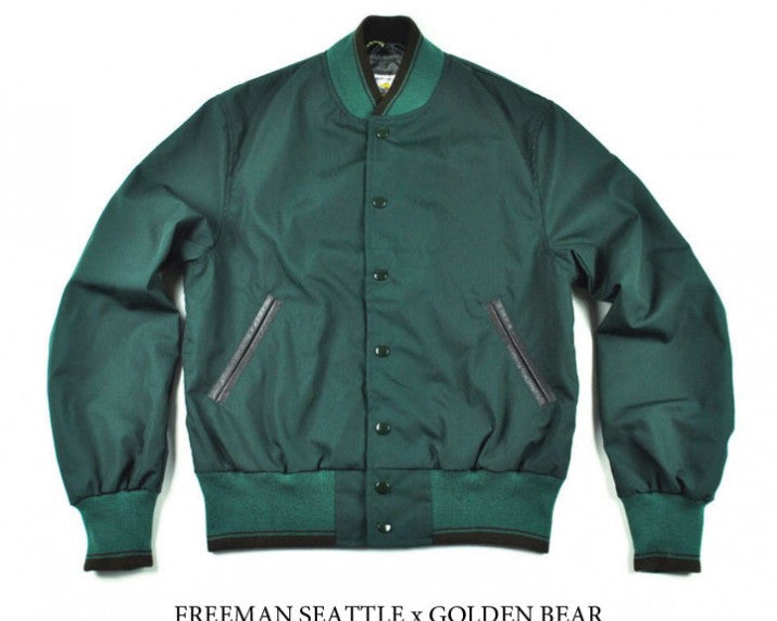 SPRING STYLE: COTTON VARSITY JACKET BY GOLDEN BEAR FOR FREEMAN SEATTLE