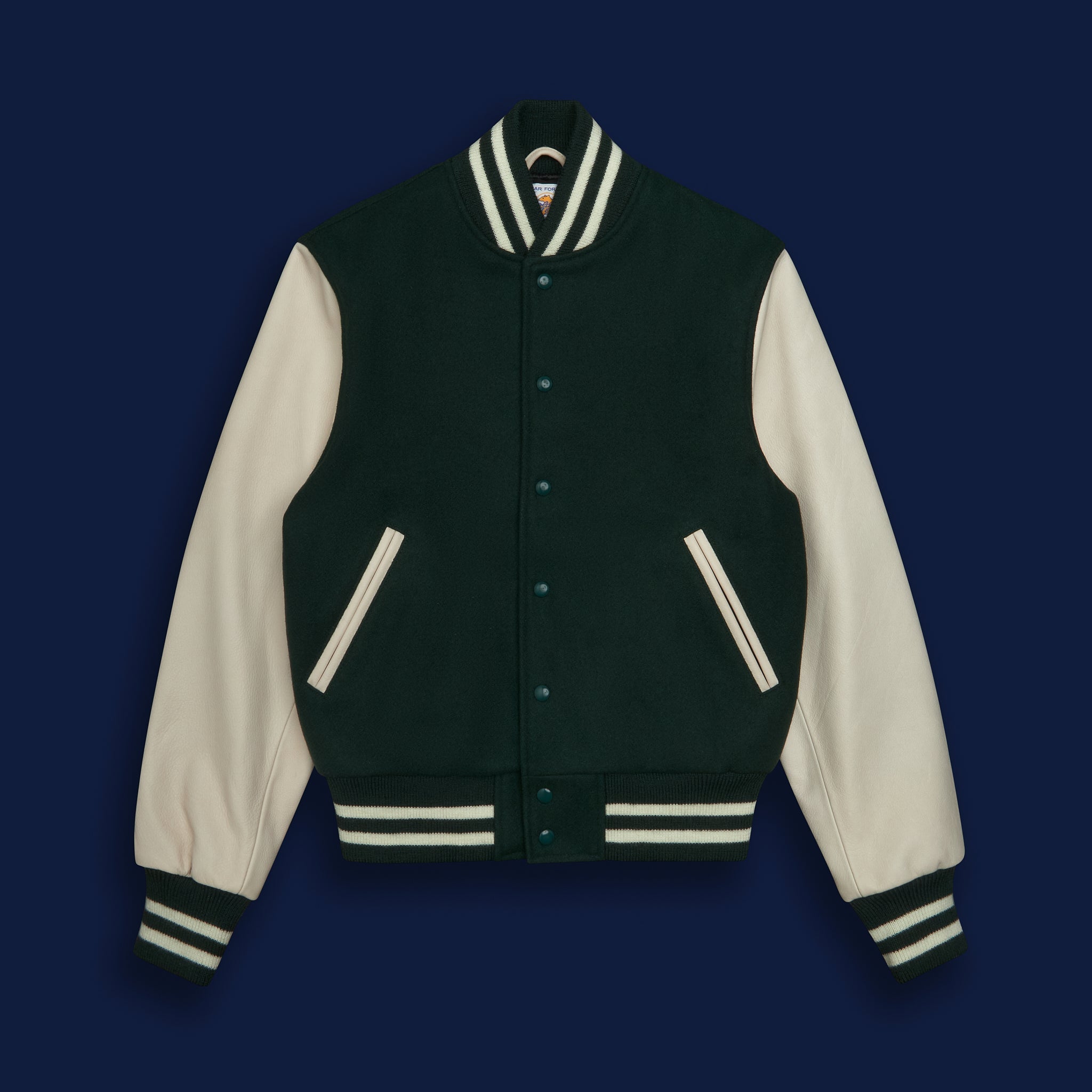 Leather + Wool Varsity
