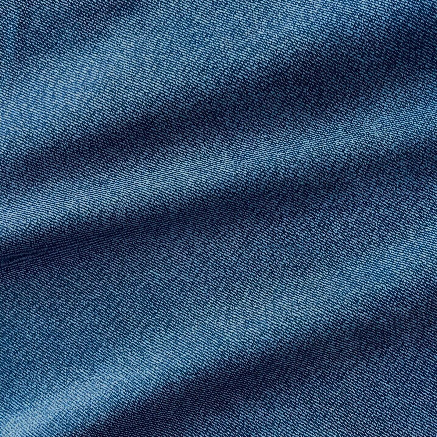 THE WELDON - Indigo/Stone "Denim" Leather Classic Fit