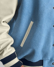 THE WELDON - Indigo/Stone "Denim" Leather Classic Fit