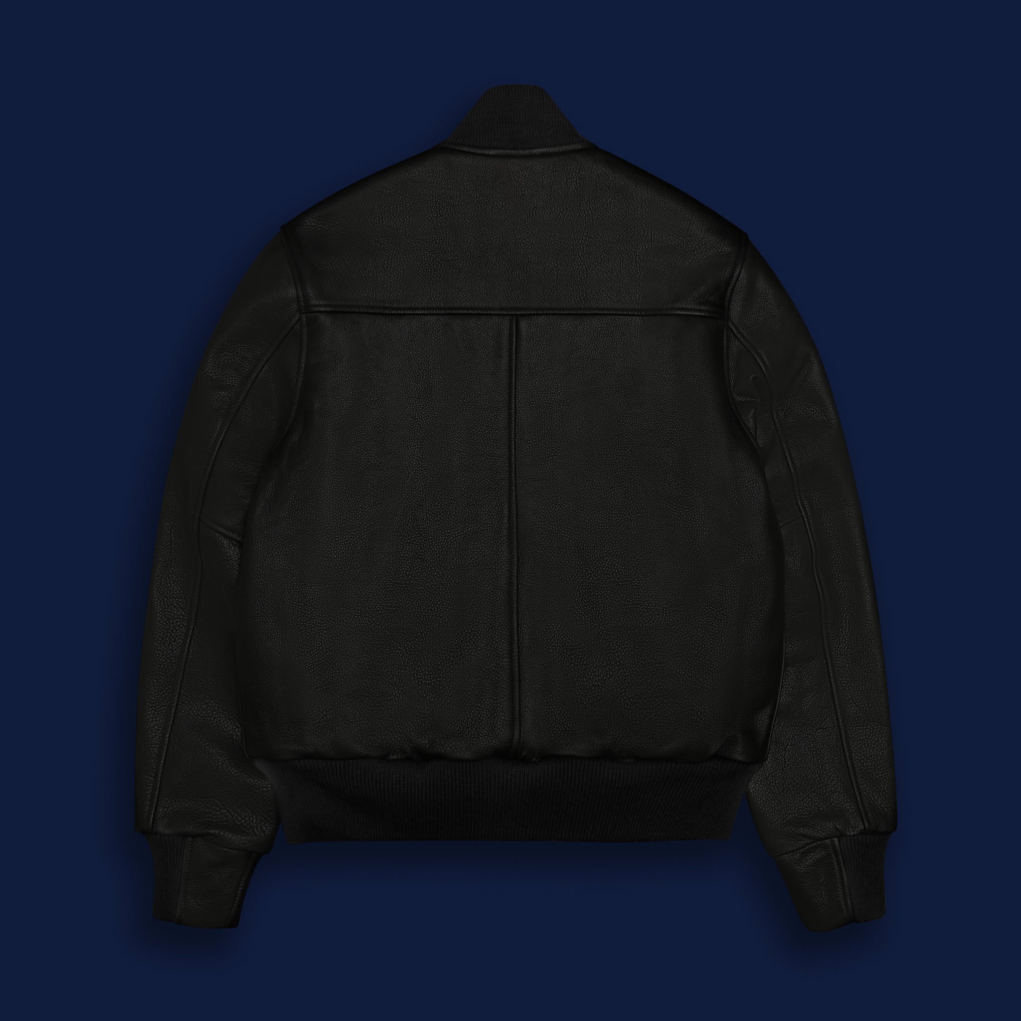 THE DUBOCE - Black Leather Contemporary Fit - Golden Bear Sportswear 