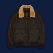 THE CARTER - Cigar Brown Leather Contemporary Fit - Golden Bear Sportswear 