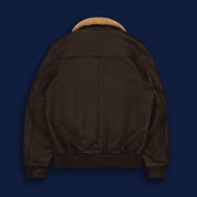 THE CARTER - Cigar Brown Leather Contemporary Fit - Golden Bear Sportswear 