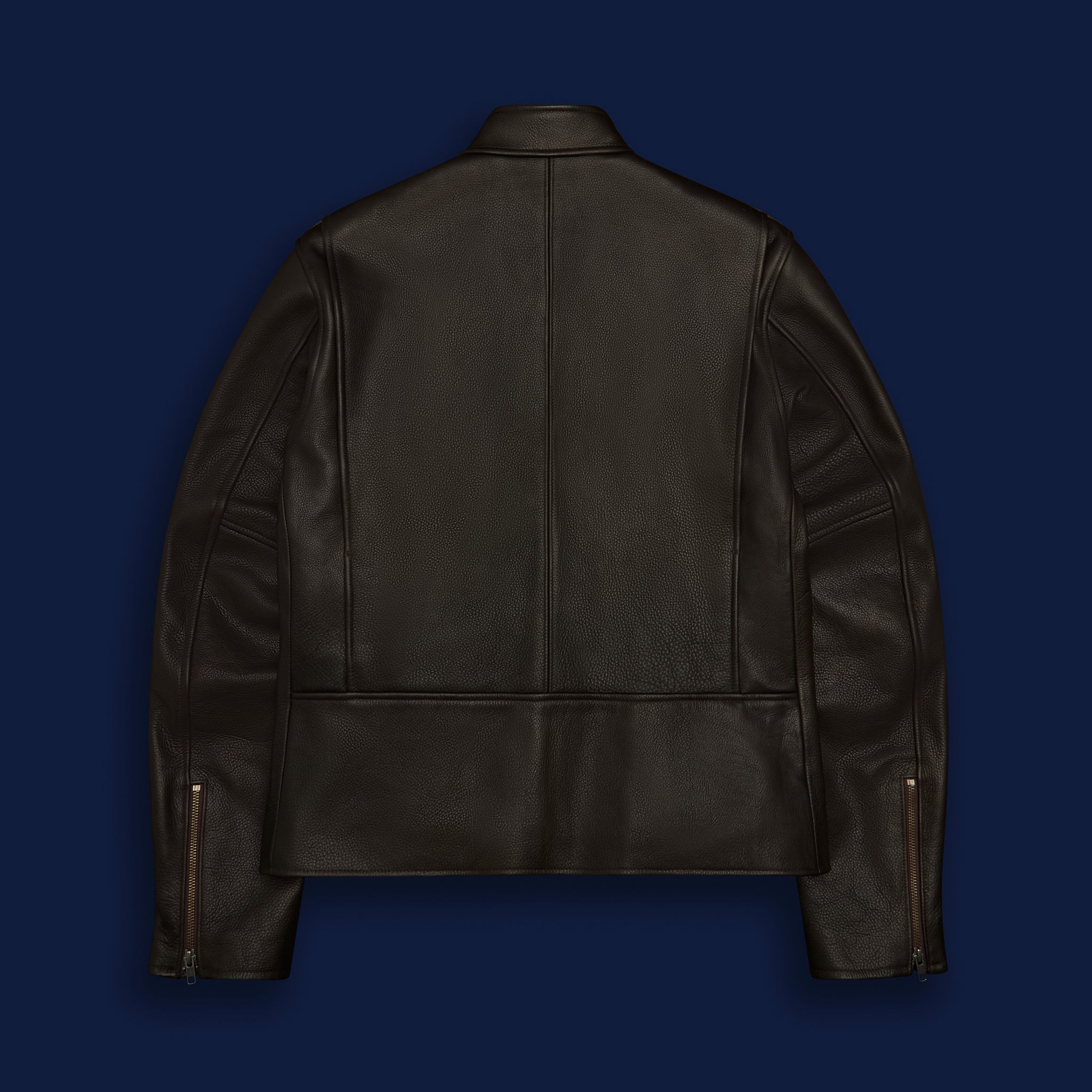 THE LODI - Dark Brown Leather Slim Fit - Golden Bear Sportswear 