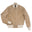 The Ashbury - Vanilla Zip Front Goat Suede Baseball - Golden Bear Sportswear 