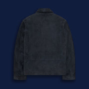 THE WATERFRONT - Dark Navy Suede Contemporary Fit - Golden Bear Sportswear 