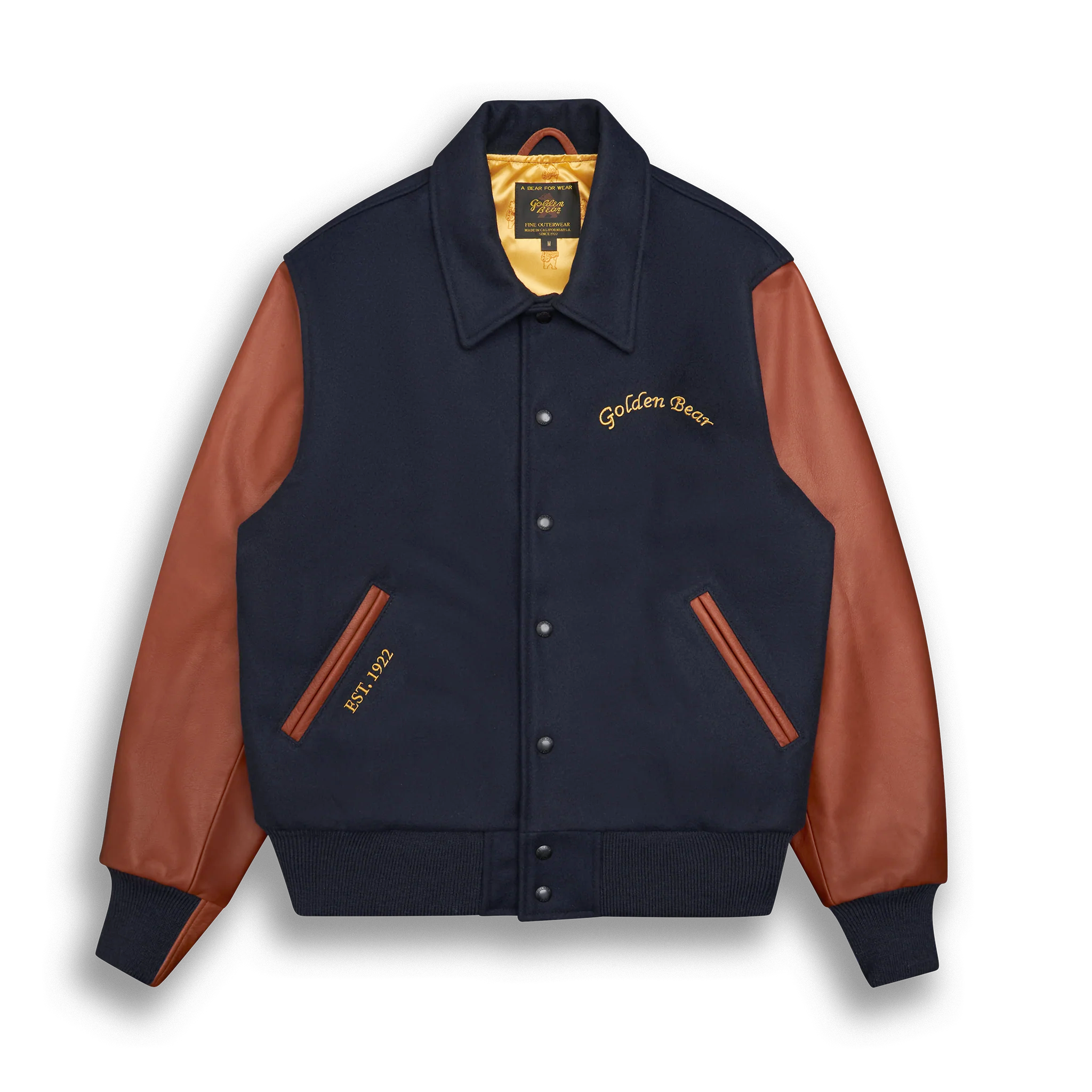 THE ALBANY ANNIVERSARY JACKET - Navy Melton Wool/Mahogany