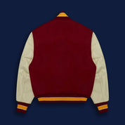 THE ALBANY - Cardinal Melton Wool/Cream Leather Classic Fit - Golden Bear Sportswear 