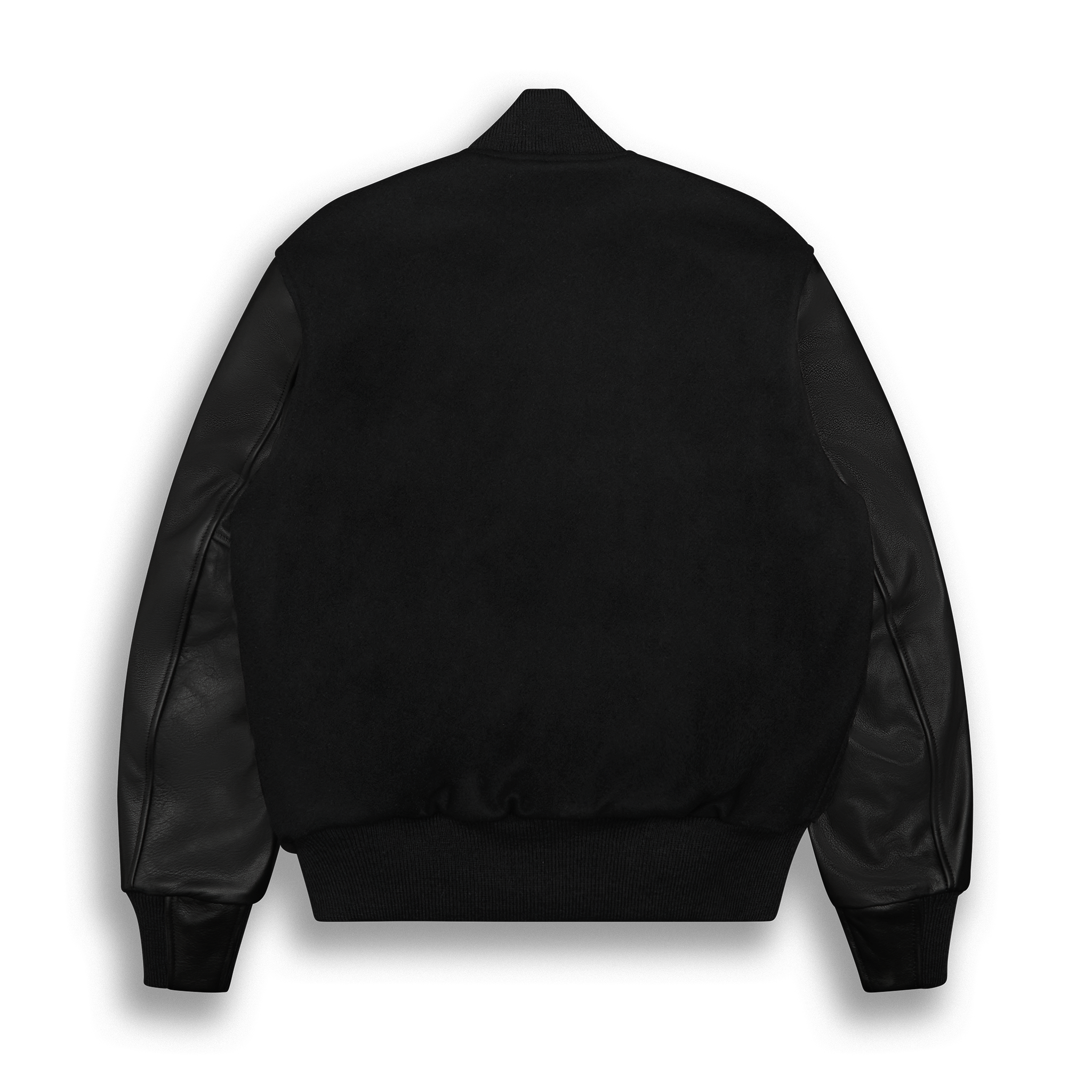 THE PLAYER - Black Melton Wool/Black Leather Classic Fit – Golden THE PLAYER - Black Melton Wool/Black Leather Classic Fit – Golden