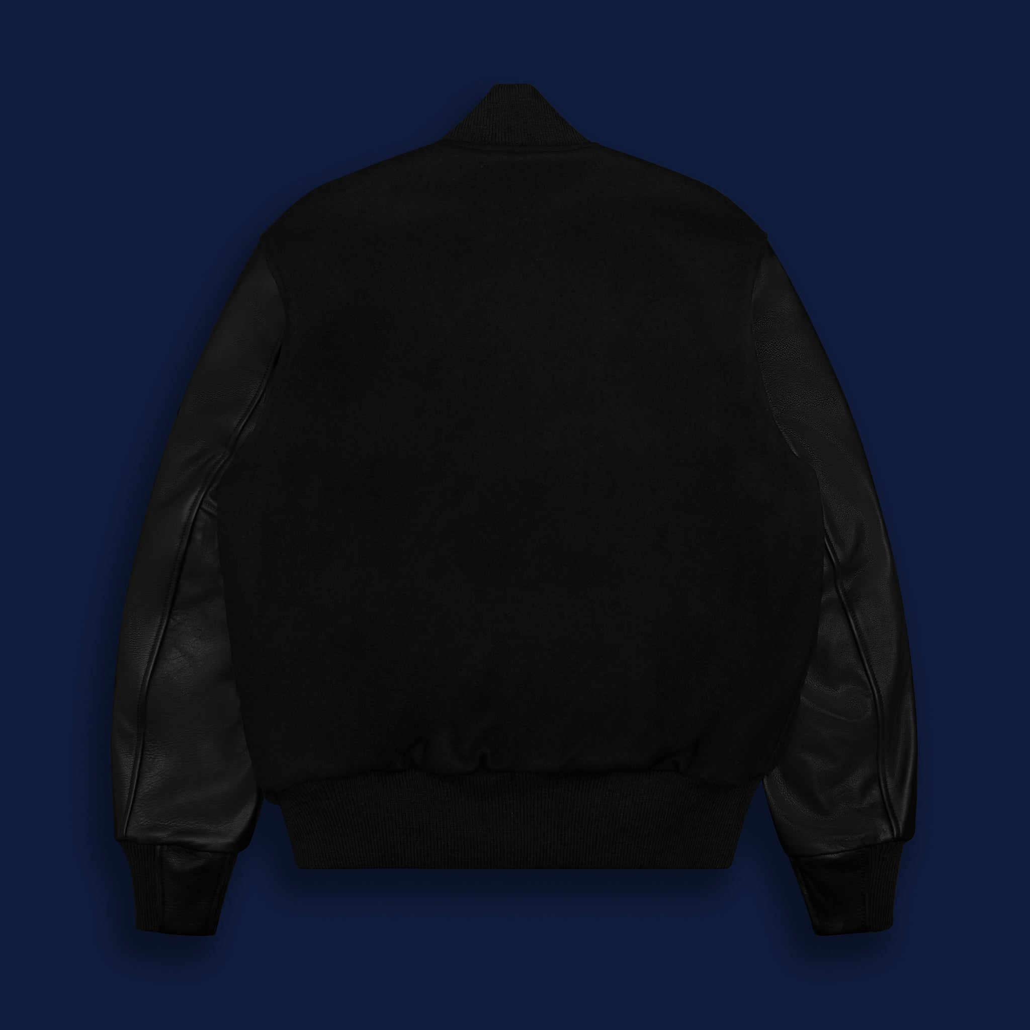 Black Leather Classic Fit - Golden Bear Sportswear 