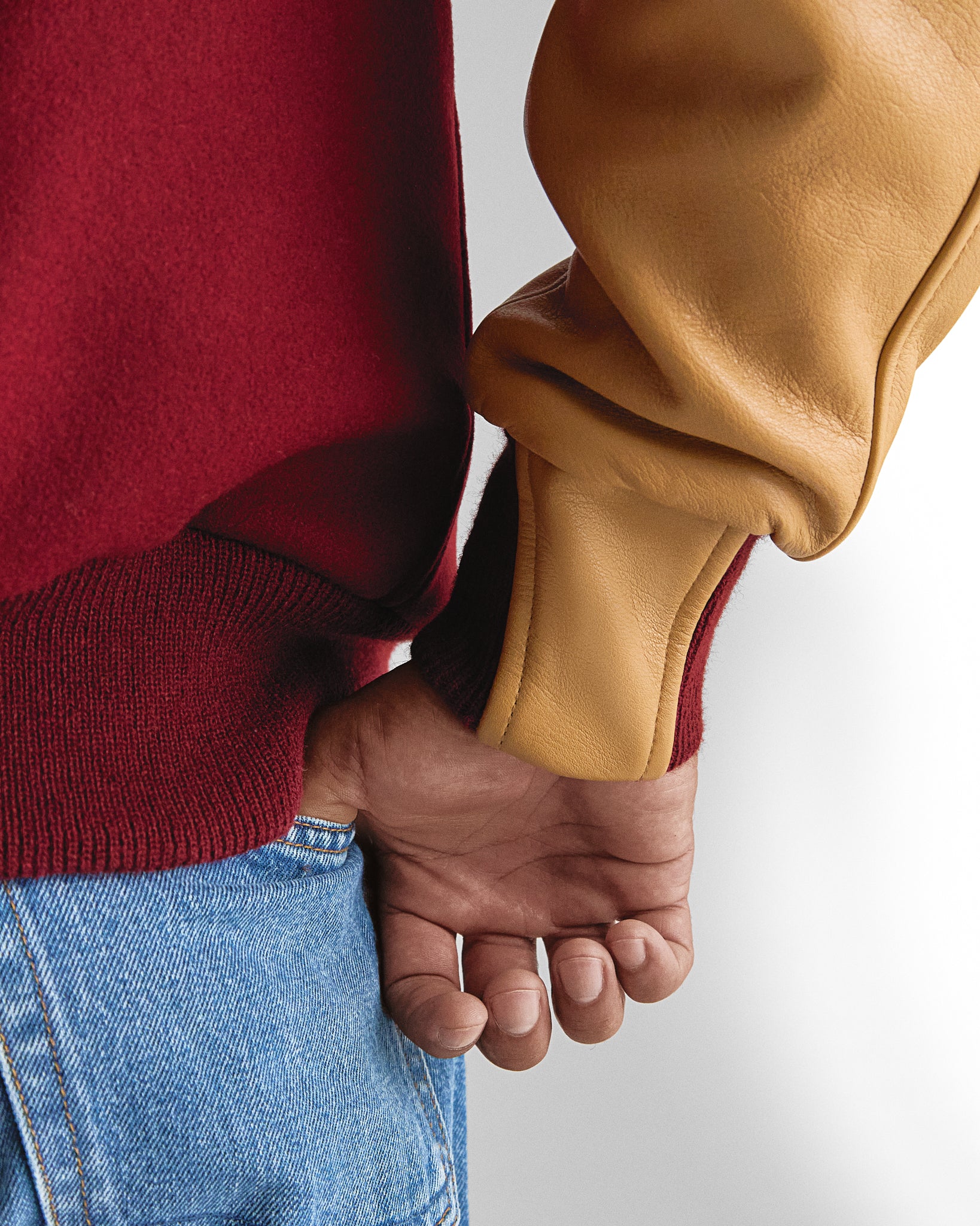 THE ALBANY - Cardinal Melton Wool/Tan Leather Classic Fit