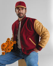 THE ALBANY - Cardinal Melton Wool/Tan Leather Classic Fit