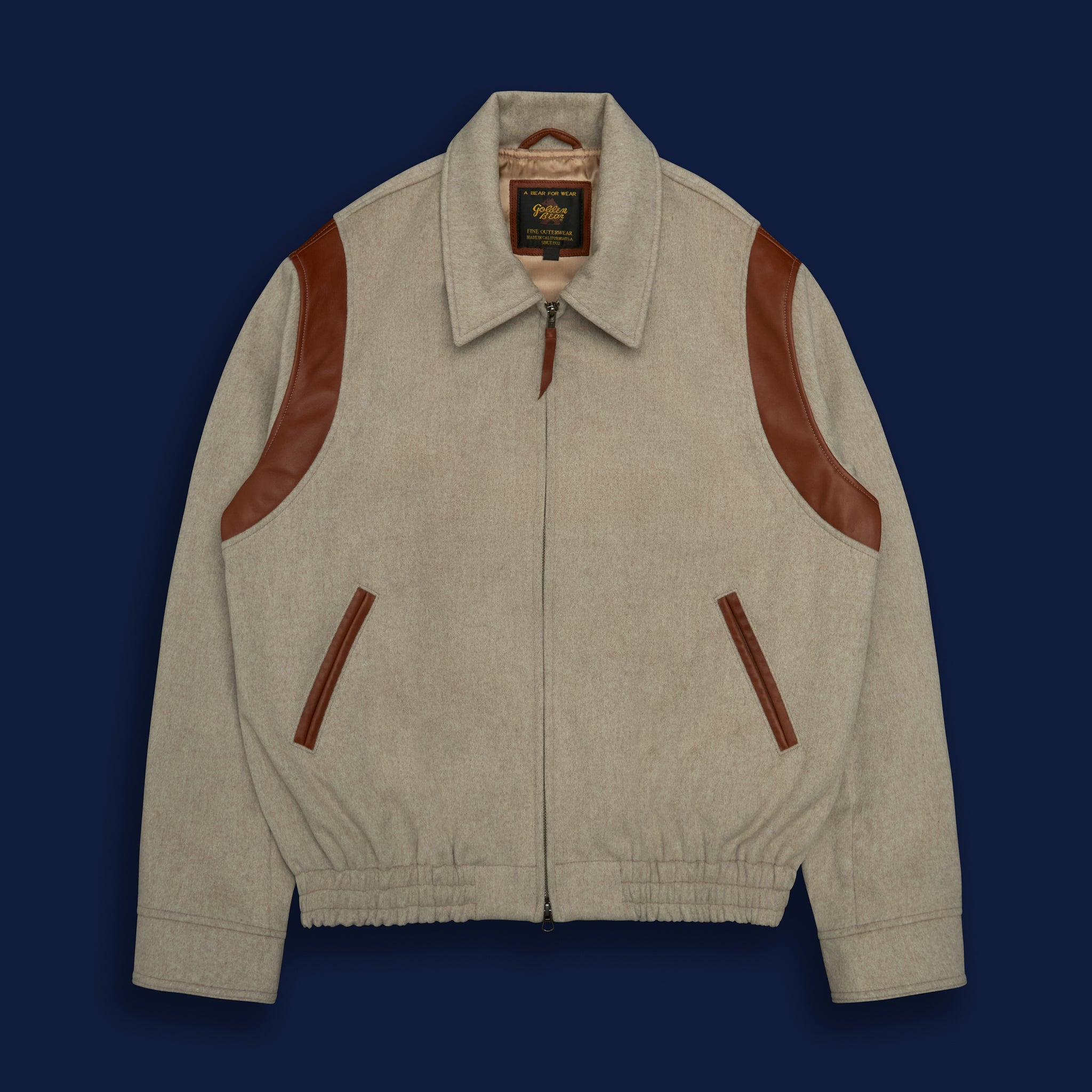 THE HARDING - Oatmeal Lux Wool Tailored Classic Fit - Golden Bear Sportswear 