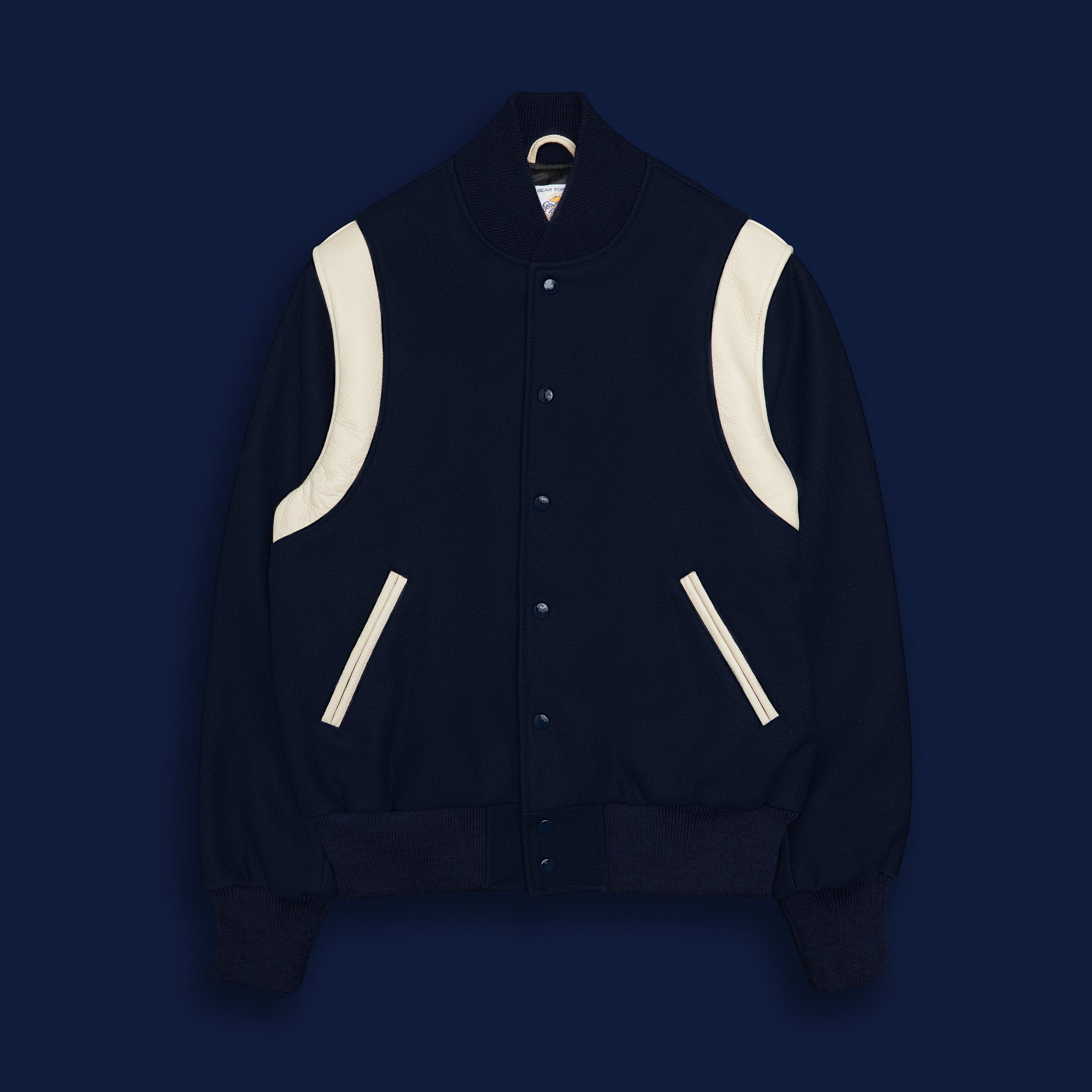 White Leather Contemporary Fit - Golden Bear Sportswear 