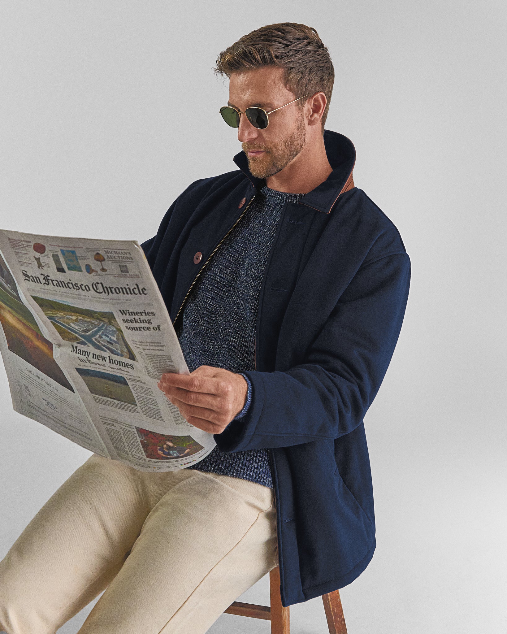THE CAMBRIDGE - Navy Lux Wool Classic Fit