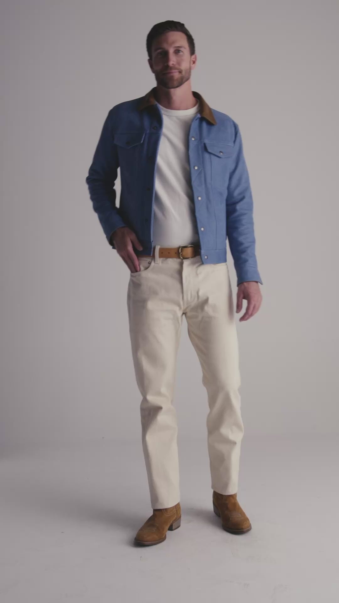 The Haight Denim Print Trucker Classic Fit