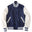 Navy/Stone Contemporary Fit Varsity Jacket - Golden Bear Sportswear 