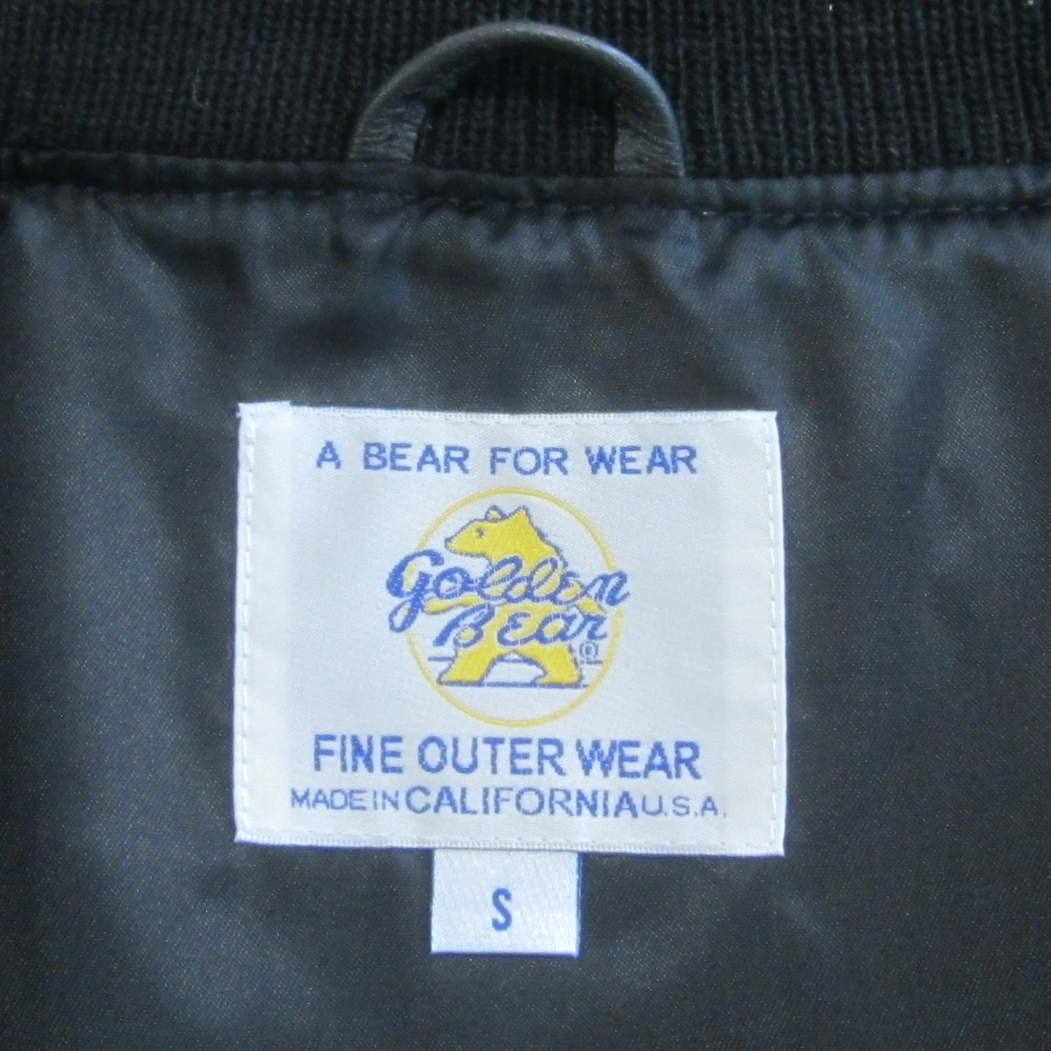 Navy/Black Contemporary Fit Varsity Jacket - Golden Bear Sportswear 