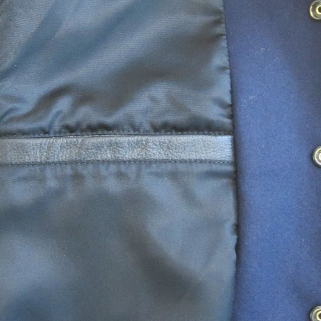 Navy/Black Contemporary Fit Varsity Jacket - Golden Bear Sportswear 