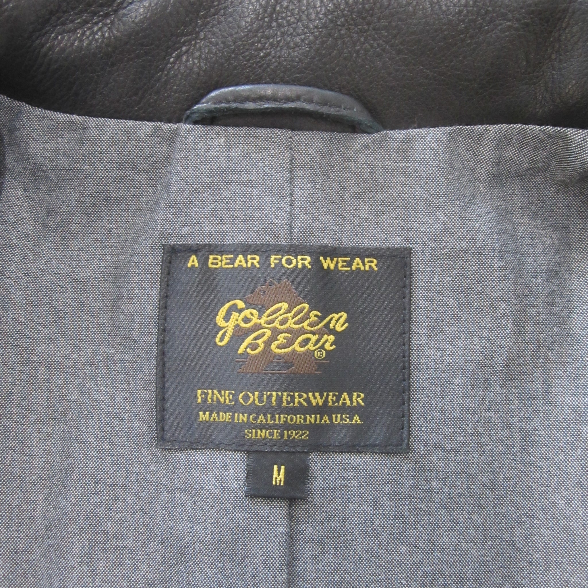 The Lodi Black Banded Collar Moto Jacket Golden Bear Sportswear