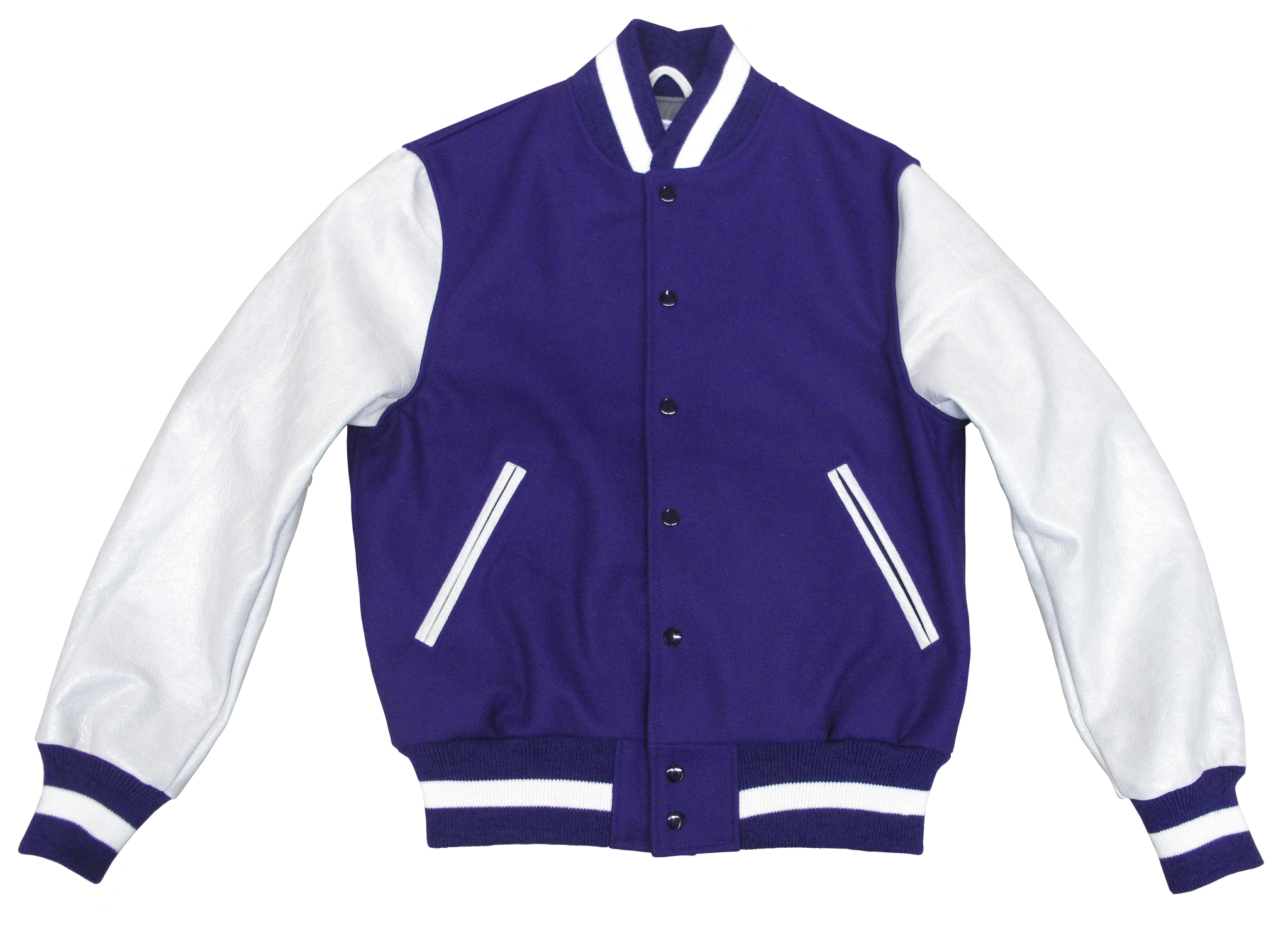 Purple/White Vintage Contemporary Fit Varsity Jacket